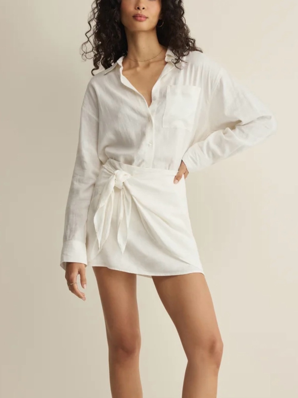 Z Supply LORNA LINEN MINI SKIRT - M - NWT